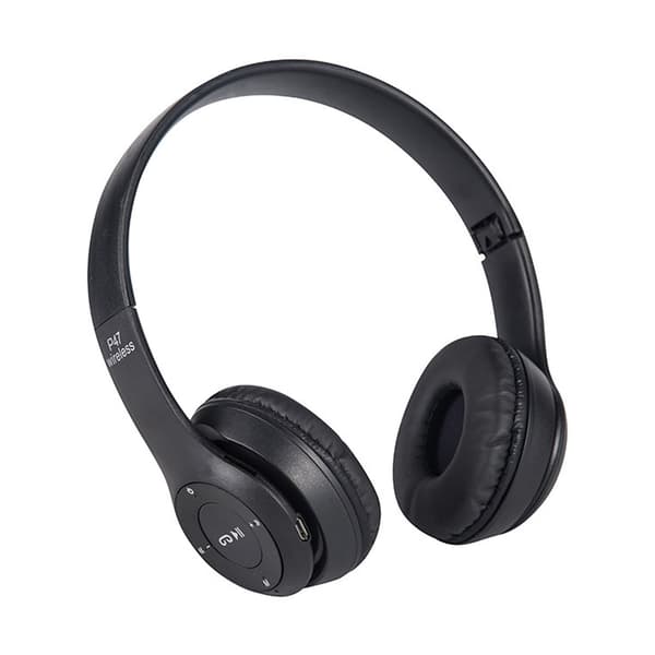 Bluetooth Trådløse Stereo Foldbare Over Ear Gaming Hovedtelefoner Sort