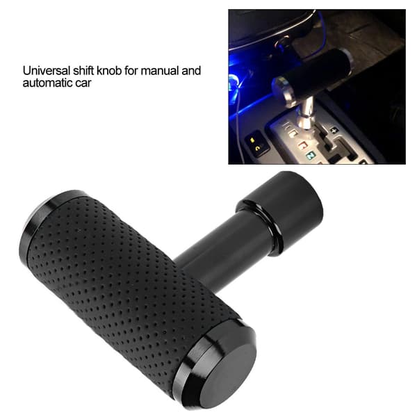 T Form Gear Shift Knob Universal Manuel Automatisk Sort