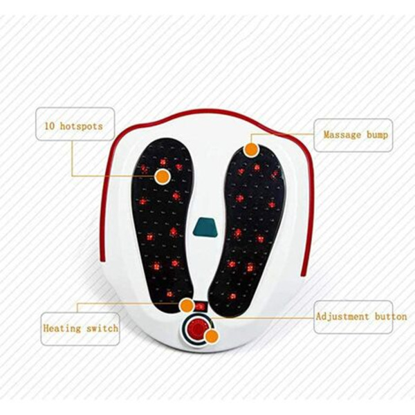 Elektrisk fotmassager Uppvärmd fotmassager Blodcirkulationsmaskin mot tunga ben Ergonomisk anordning Fotvård och