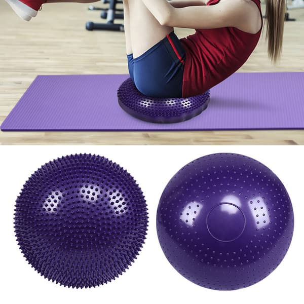 Lila Yoga Balansdisk Luftkudde Massageplatta
