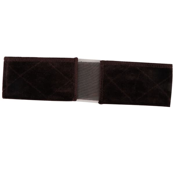 Flexibel Justerbar Perukgrepp Scarf Hårband Håraccessoar Brun