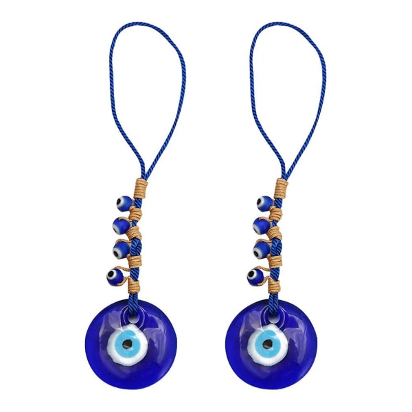 2st turkiska handgjorda klassiska evil Eye-hängen Blue Evil Eye-dekor Hamsa-hängen