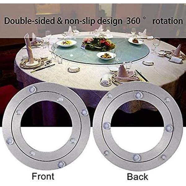 Skulpturbase bordplate rotasjon 360 grader kulelager aluminium platespiller TV-stativ (størrelse: 6 tommer)