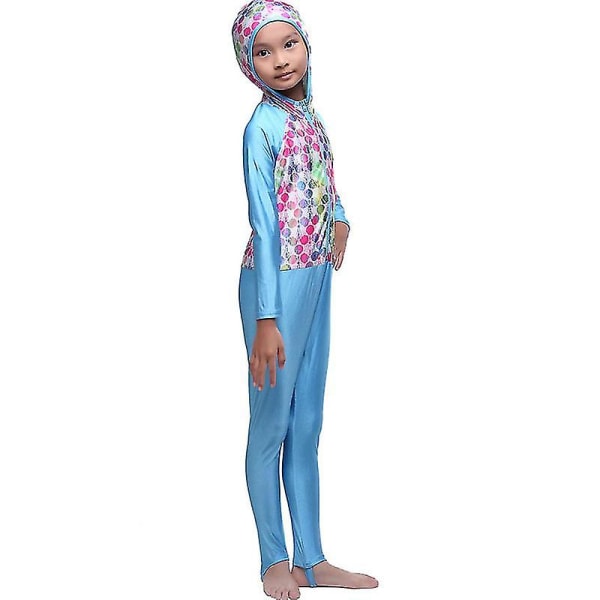 Kids Girls Islamic Muslim Modest Swimwear uimapuku 6-7 Years