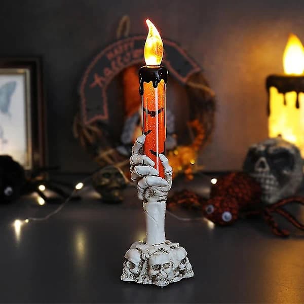 Halloween lysestake lys Halloween dekorasjon oransje