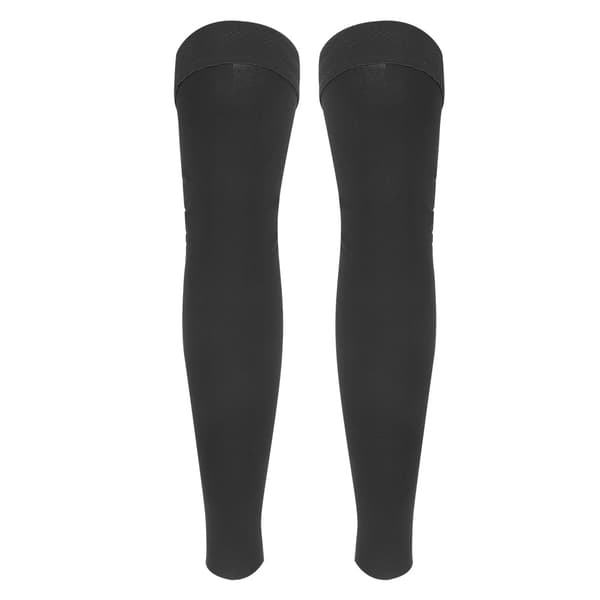 Elastiske kompressionsstrømper mod venetrombose, ben slankende ærme, forebygger ødem, åreknuder, tryk, lange strømper, sort
