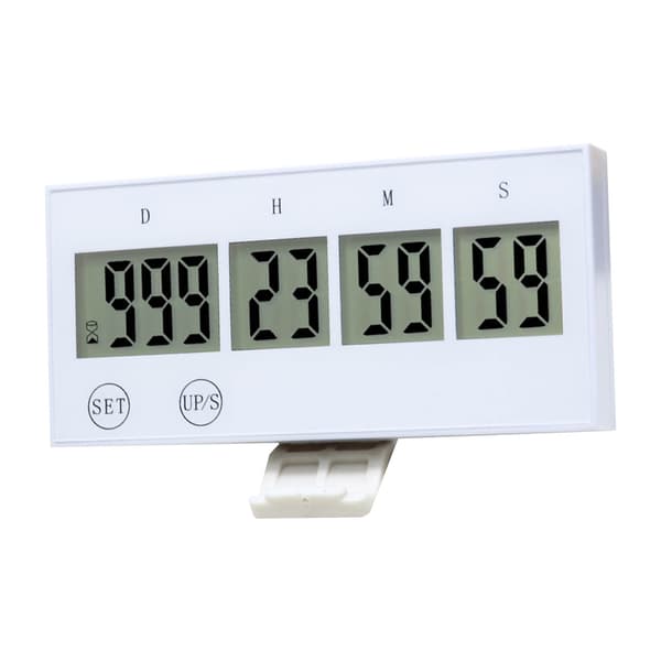 Måltimer LCD-skärm Pekskärm Kompakt Undersökningstimer för Studier Kontor Skola Kök Vit
