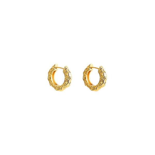 Örhänge Vintage Gold Color Circle Hoops Modesmycken Ac7045 C045