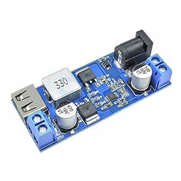 24V/12V - 5V 5A Power Buck set DC-DC- power LEDillä