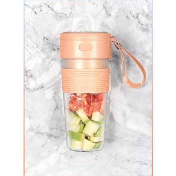 Bærbar blender, blender i specialstørrelse til smoothies, juice og smoothies, USB genopladelige juiceflasker, pink