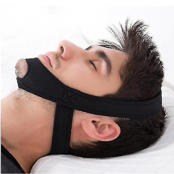 Neopreeni anti Snore Stop Snoring leukahihna black