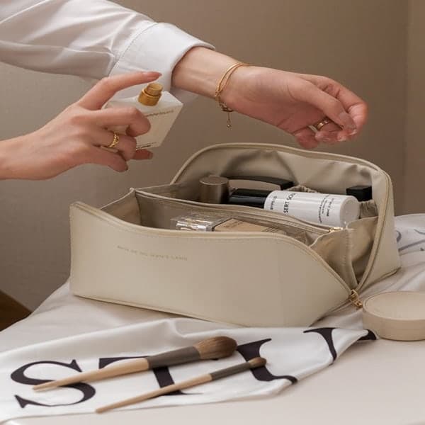 Makeup Taske / Toilet Taske - Makeup Taske Beige