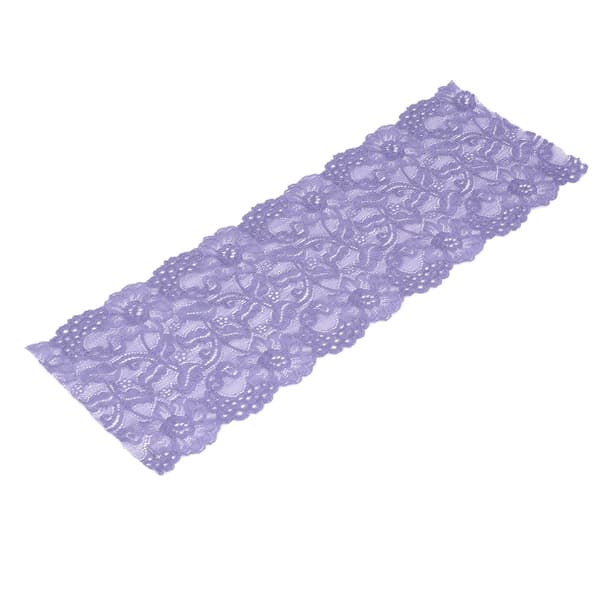 Blondebånd 17 cm bredt 10 meter elastisk trygt enkelt elegant klesplagg tilbehør blått