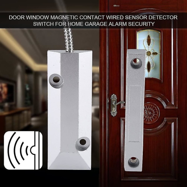 Magnetisk kontaktsensor Detektor Metallfönster Dörrlarm Dörröppning
