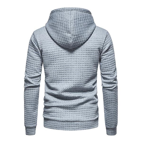 Herre Pullover Hettegenser Langermet Hettegenser Uformelle Hettegensere light grey L