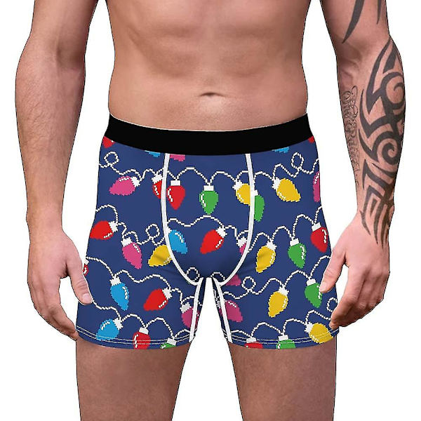 Jouluiset Bokserit Shortsit Alushousut Miesten Joustavat Alushousut B 2XL