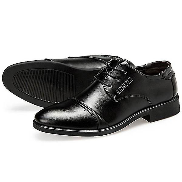 Herrsnörningskontor Smarta formella Oxford Brogue-skor Black 44