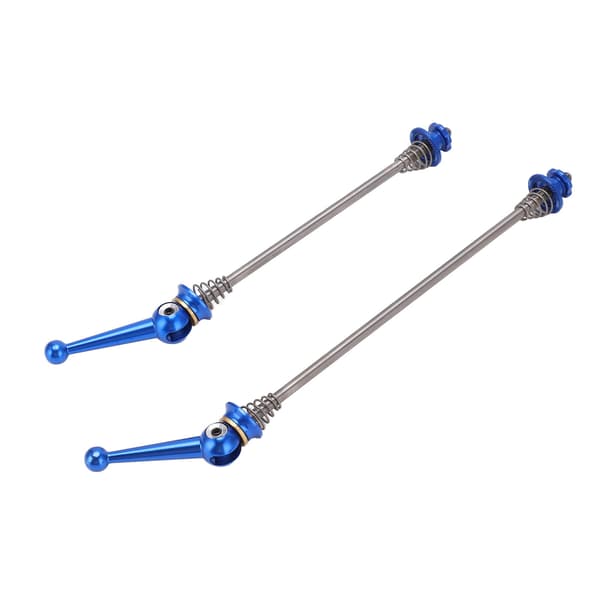 Cykel Quick Release Spyd Titanium Legering Aksel Forreste Bageste Nav Blå 1 Par