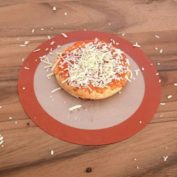 Silikonbakematte, gjenbrukbar, varmebestandig, non-stick, vaskbar, 9"