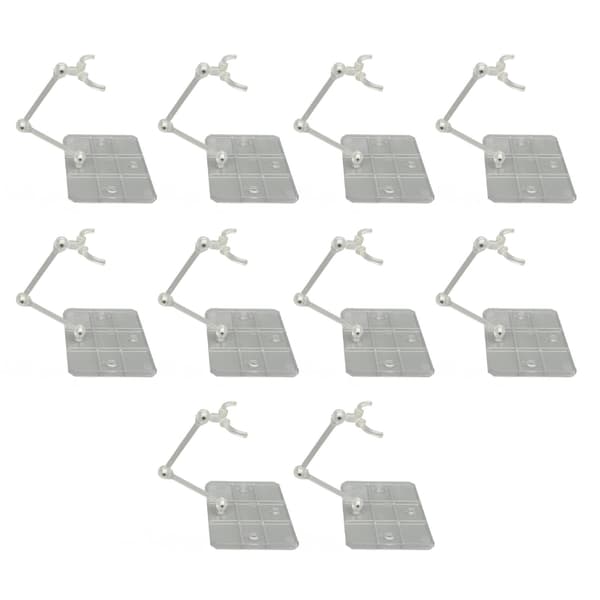 10 sæt Transparent Akryl Action Figur Stand Anime Display Holder Base Support