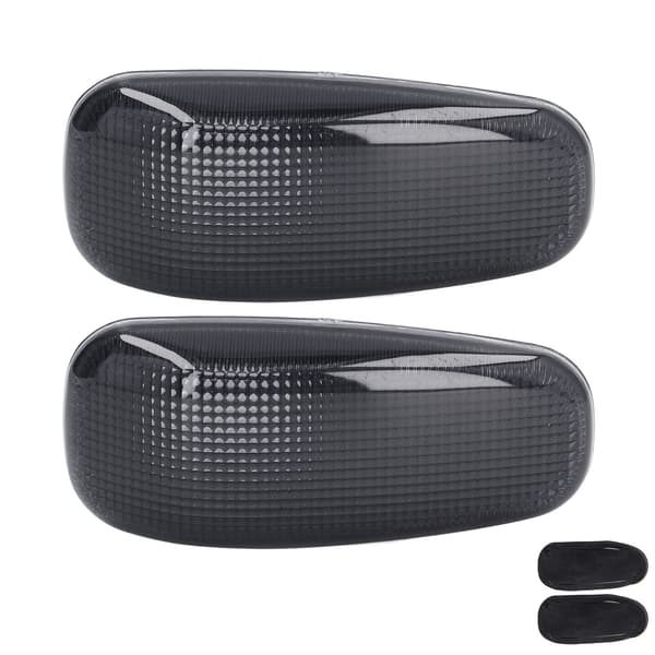 2 STK Sideblinklysglas med pakninger, erstatning for Dodge Sprinter 2500 3500 2003-2006 Sort