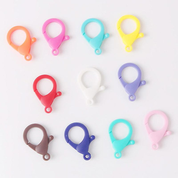 35 mm plast hummerlås Lättvikts färgglad nyckelring hängande klämma Hängande prydnad Snap Hook DIY P677 3