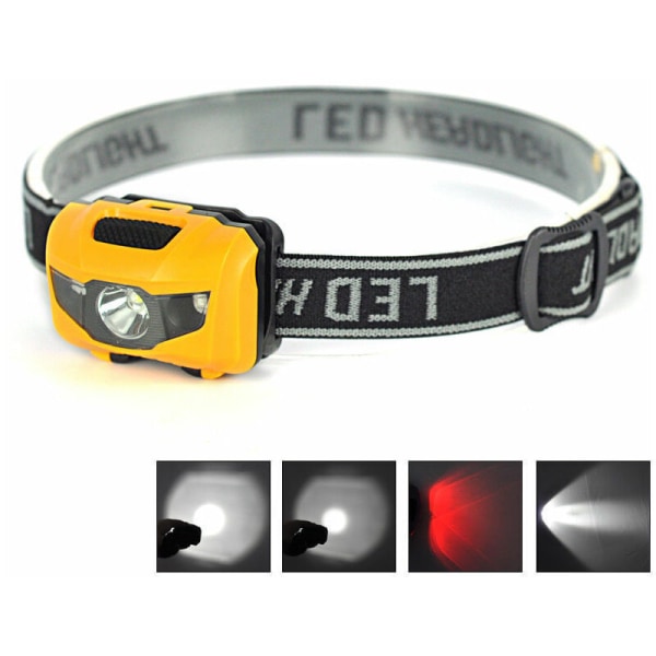 USB oppladbart LED-hodelykt Kraftig LED-løpelykt - gjør det selv, jogging, klatring, løping, fiske, camping, hikin