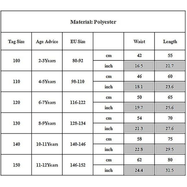 2-12 år Flickor Polk Dot Harem Byxor Byxor Nederdel 6-7 Years