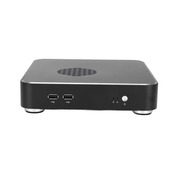 Mini HTPC Kabinet Kompakt Sort Desktop Computer Kabinet God Varmeafledning Hjemmevideo Computer