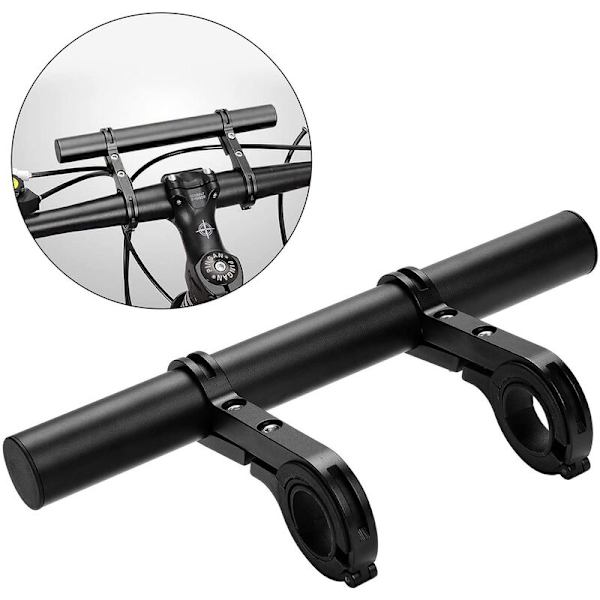 20 cm aluminiumslegering dobbeltramme sort cykel forlænger stativ forlængelsesbeslag velegnet til udendørs