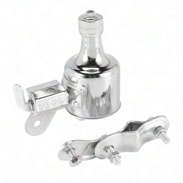 12V 6W Sykkel Dynamo Lysgenerator Kit med Friksjonsmotor for Front- og Baklys Silver