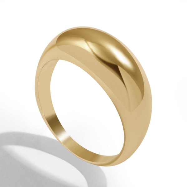 2st Punk Hip Hop Chunky Ringar För Kvinnor Trendiga Geometriska Circle Stack Guld Silver Ring Minimalistiska Party Bröllopssmycken Gold