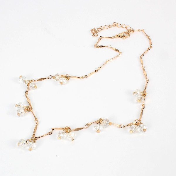 Halsband Kristall Modesmycken B1644 black