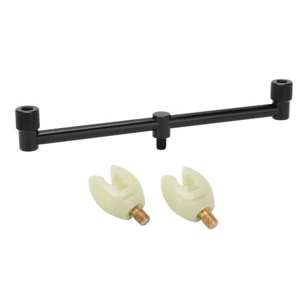 Karpefiskestang Støtte Buzz Bar Lysende Hode Aluminiumslegering 25cm Brakett 2 Hoder
