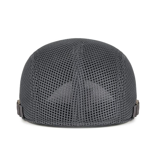 Åndbar Mesh Baret til Mænd - Sommer Solbeskyttelse Duckbill Hat Lysegrå LightGrey