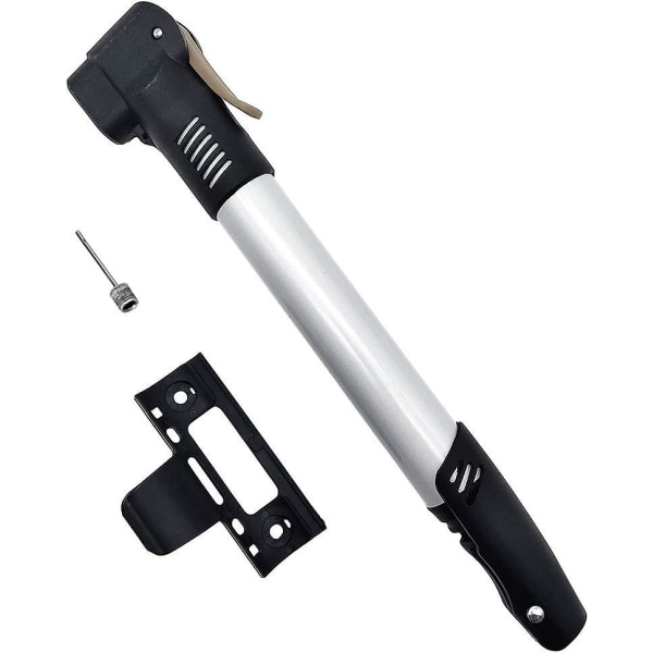 Minisykkelpumpe Bærbar rammepumpe Passer Presta & Schrader, Minisykkeldekkpumpe for Bmx terrengsykkel Høytrykk 100 Psi / 7 Bar, Inkluderer kulepumpe