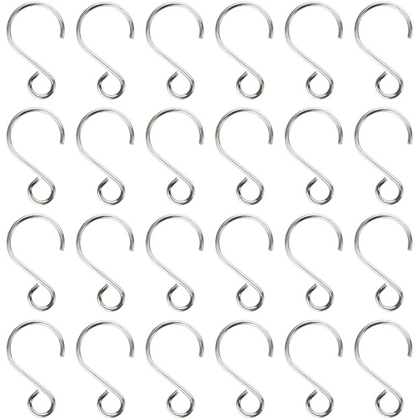 Crystal Bead Gardin S Shape Krok Rostfri Wire Krok Gör själv smycken Krok