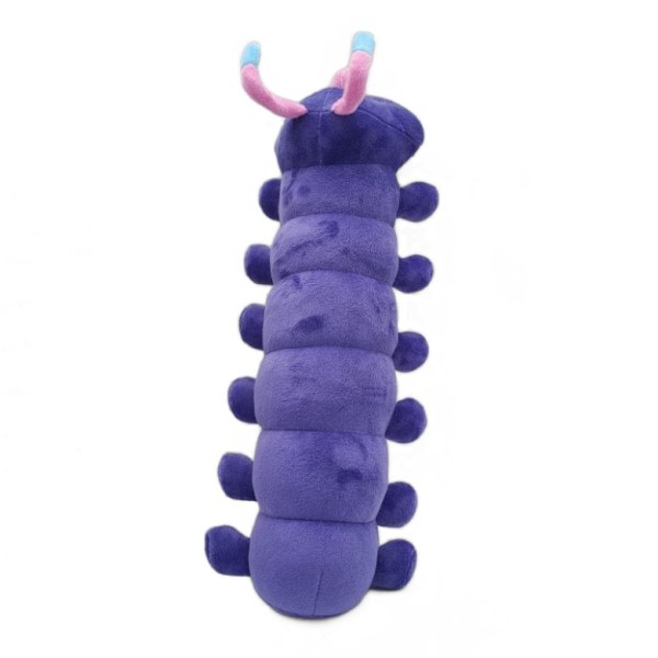 bobby omgivande solblomma larv plysch leksak purple worm