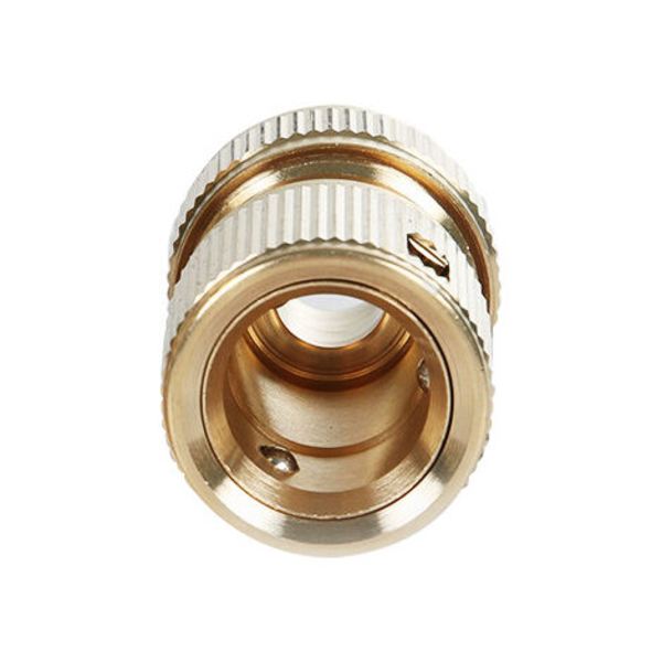Messing Quick Hose Sprinkler Connector, 13 mm (1/2'') og 15 mm (5/8") Aquastop Sprinkler Connector - Pakke med 2，