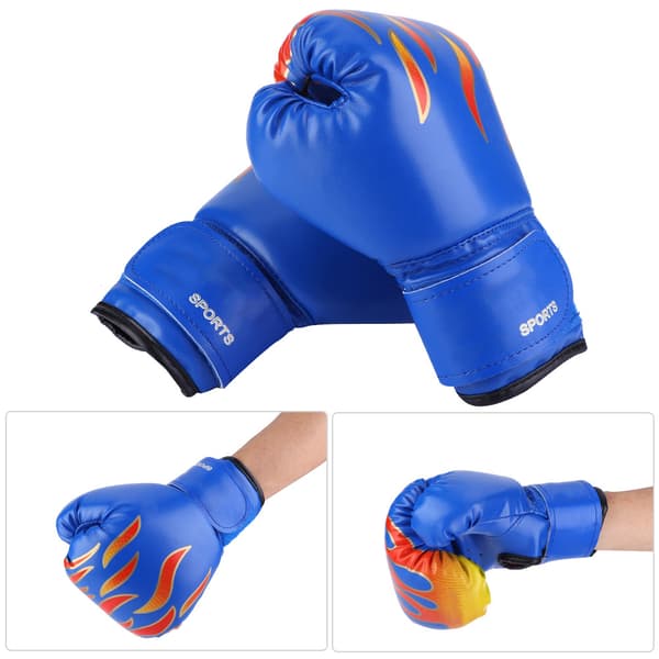 Blå boksinghansker for barn til Muay Thai, Sparring, Kickboksing og Grappling