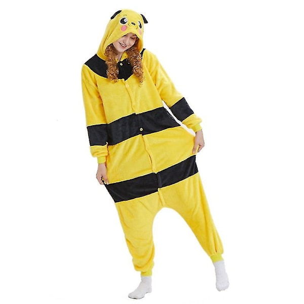 Bee Pyjamas Animal Onesie Bee Kostym för Halloween Cosplay 140CM