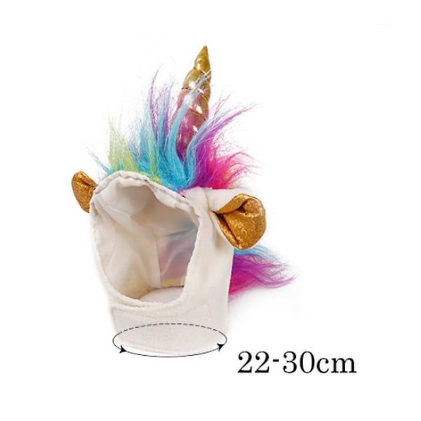 Pet Unicorn Hat Halloween Kattekostume Tilbehør Rollespil