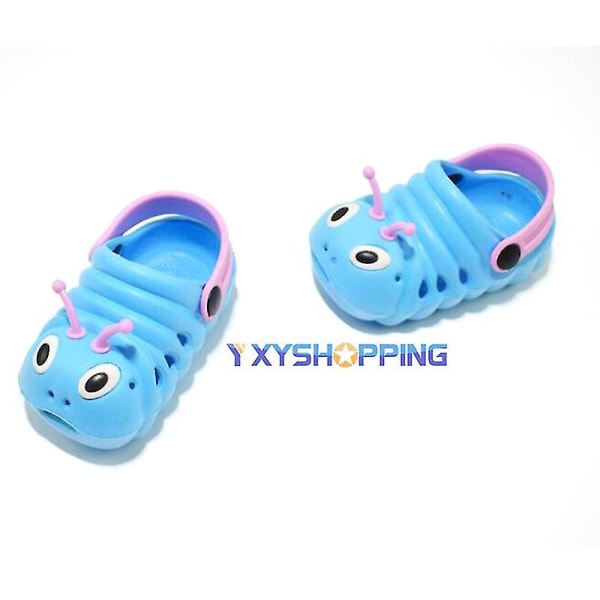 Barn Gutter Jenter Sommer Strandsandaler Slipper Sko Blue 19.5