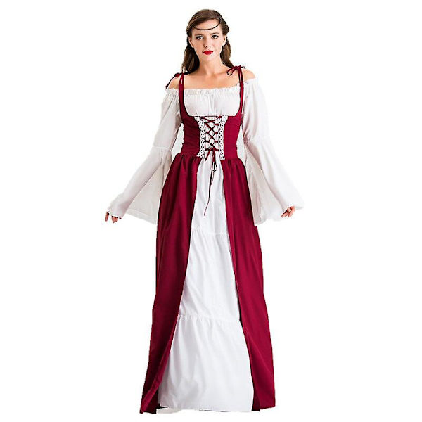 Kvinder Halloween gulvlængde kjole Cosplay kostumer S