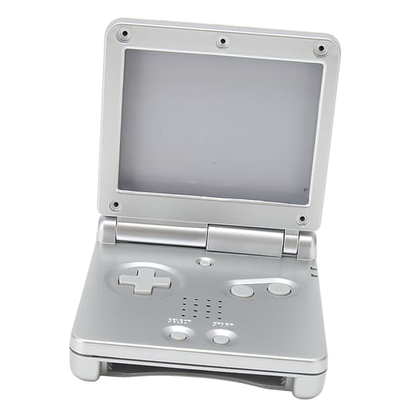 GBA SP Udskiftningsskal Fuld Hus Case med Knapper til Gameboy Advance SP Sølv