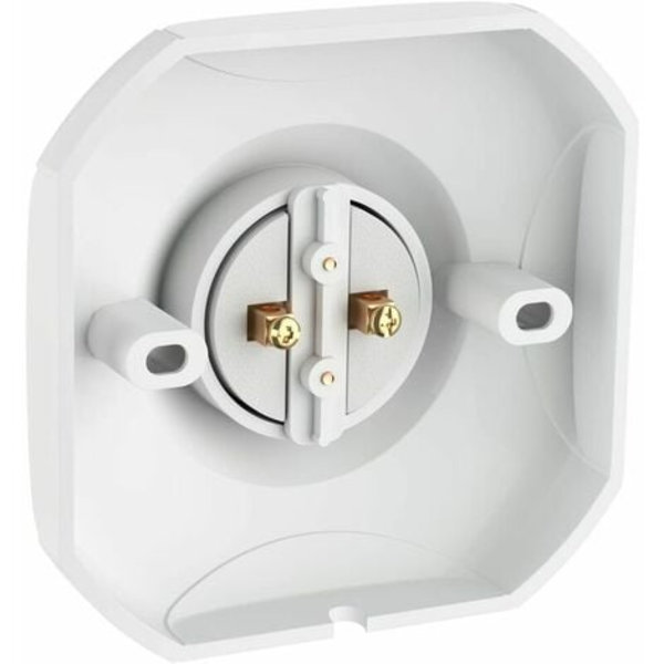 E27 LED-lampsockel, Keramisk E27-sockel och plastsockel, E27 Väggsockel, Vit E27-sockel med ring för entré/tak