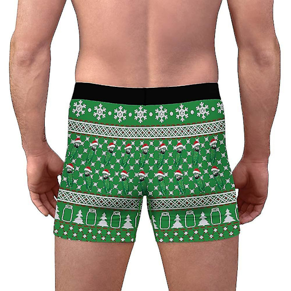 Jouluiset Bokserit Shortsit Alushousut Miesten Joustavat Alushousut C XL