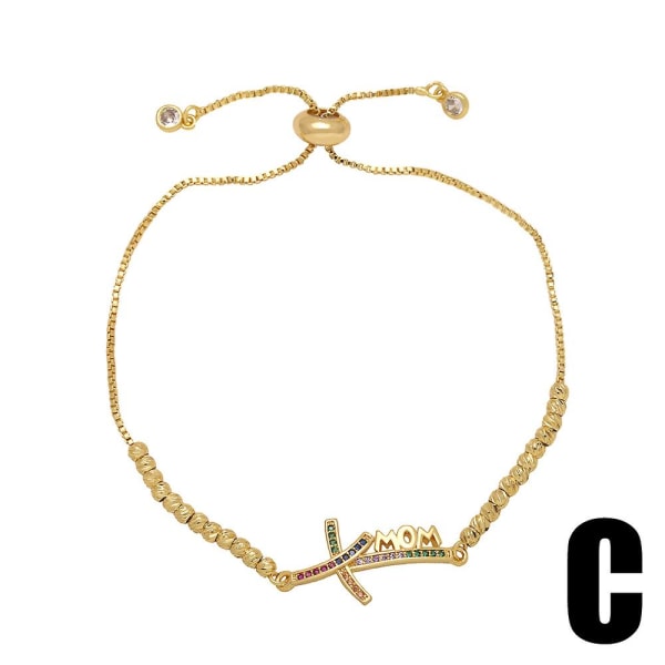 Armband present till mamma Zircon Färgglada modesmycken Ac8268 C