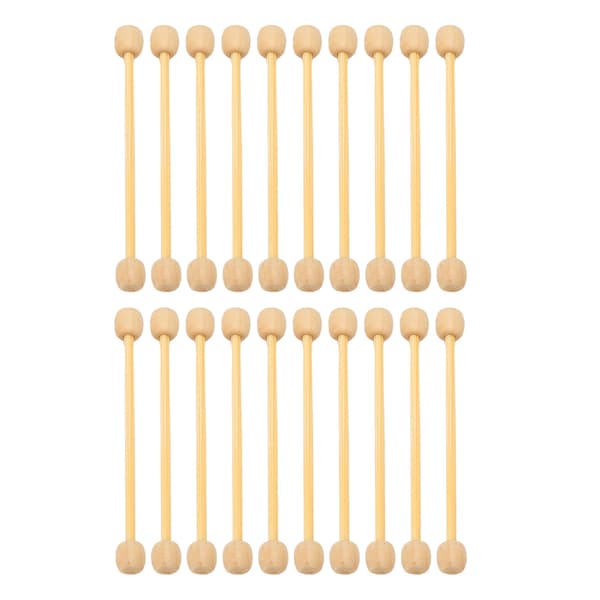 20 st Mini Träväv Hängande Stänger DIY Bambu Träpinnar för Hantverk