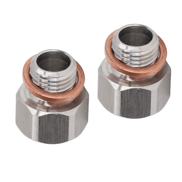 1/8in NPT hun til M12x1.25 han aluminiumslegering metrisk fittingadapter til biler